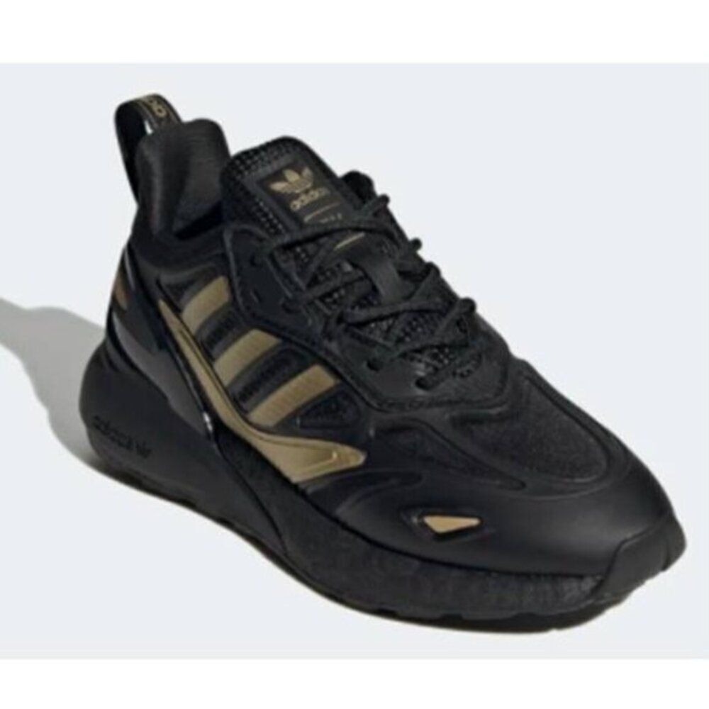 Adidas Women's ZX Series 2K Boost Shoes 90's Inspired Sports Black Size 6.5 NEW